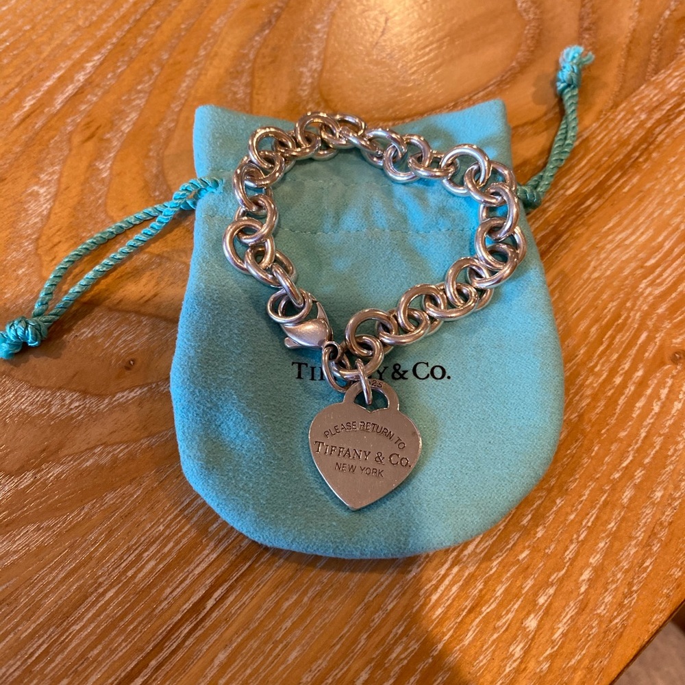 Tiffany & Co Heart Tag Charm Bracelet